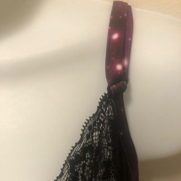 Frederick’s Of Hollywood Galaxy Cosmic Chemise Nightie 2X Purple  Lolitaland - Picture 4 of 8